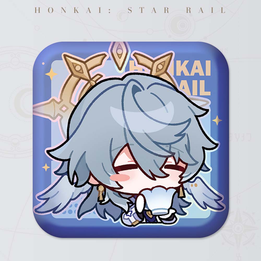 Honkai: Star Rail Square Cartoon Badges