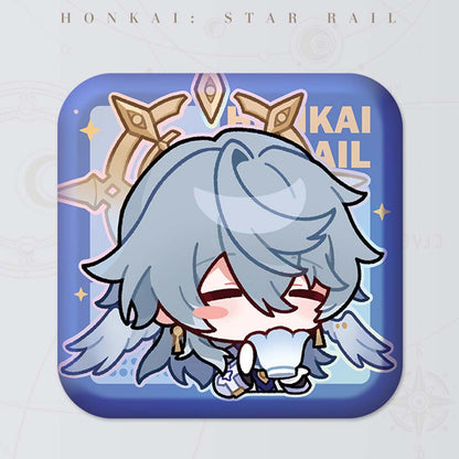 Honkai: Star Rail Square Cartoon Badges