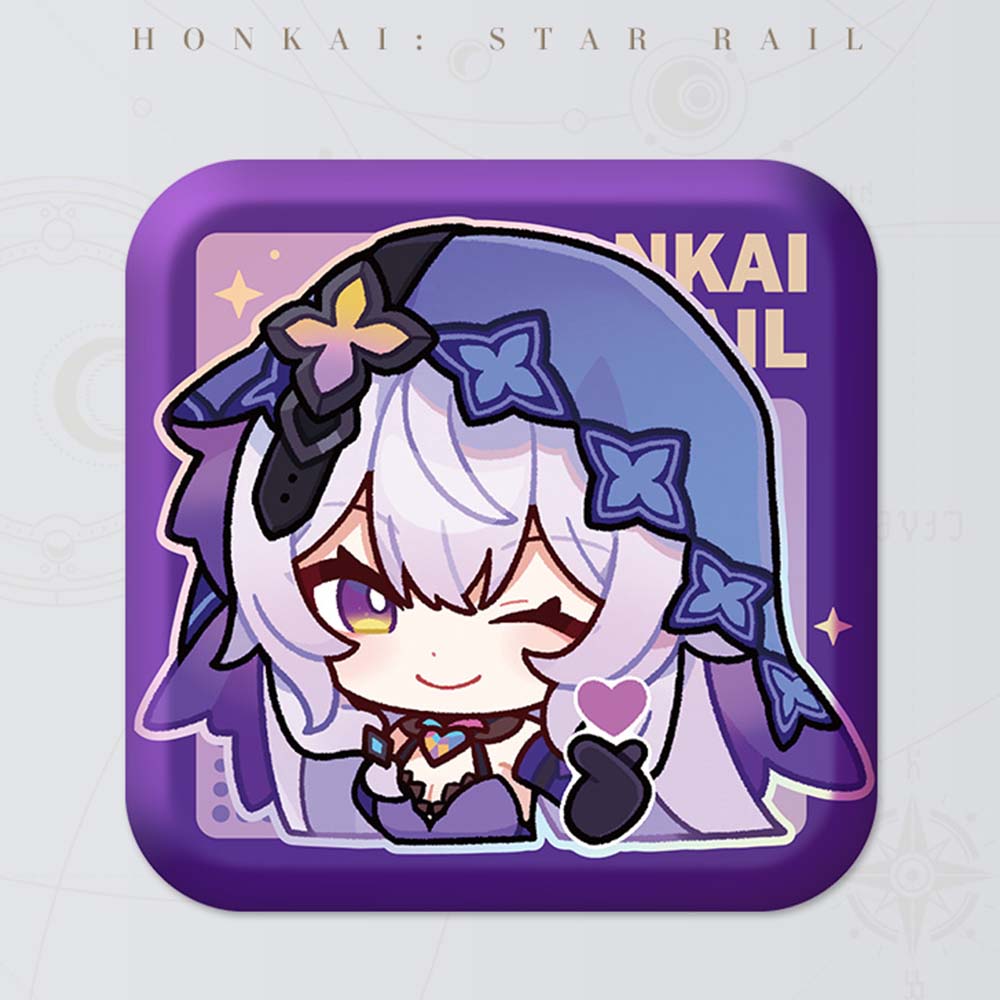 Honkai: Star Rail Square Cartoon Badges