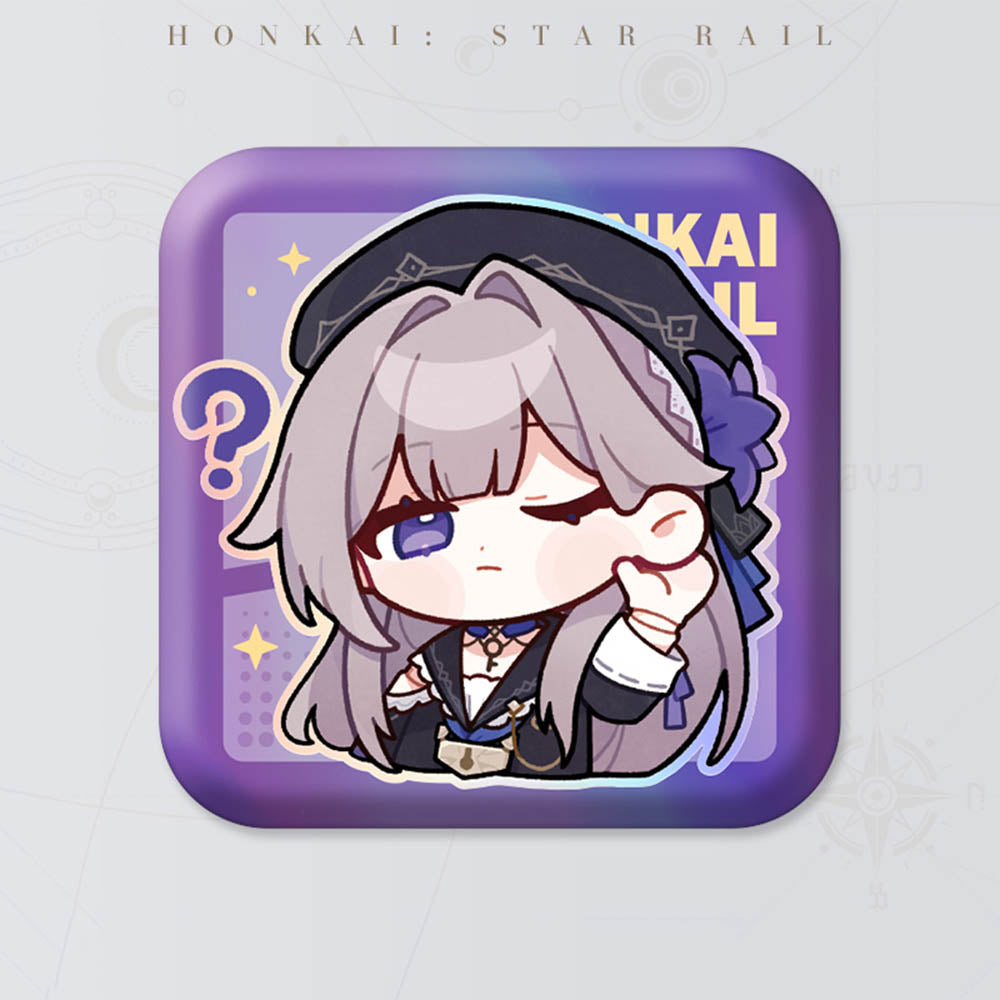 Honkai: Star Rail Square Cartoon Badges