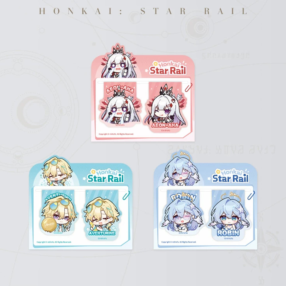 Honkai: Star Rail Pom-Pom Gallery Soft Magnetic Bookmark Set