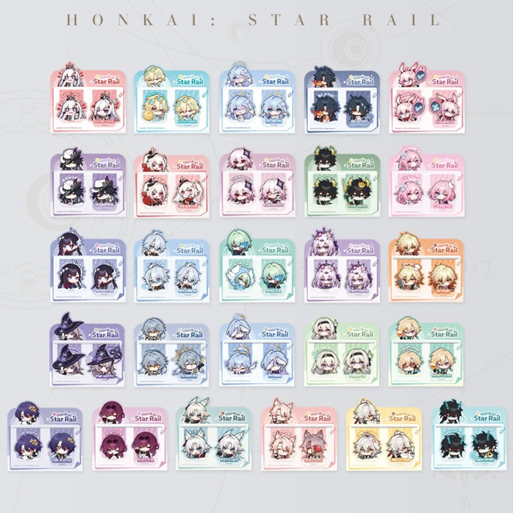 Honkai: Star Rail Pom-Pom Gallery Soft Magnetic Bookmark Set