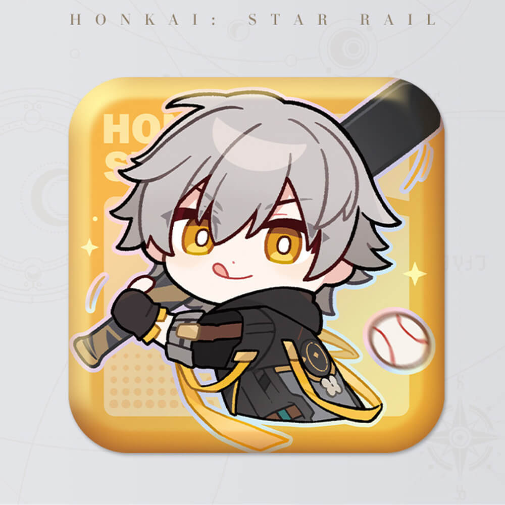Honkai: Star Rail Square Cartoon Badges