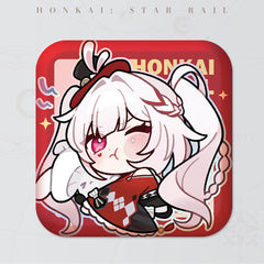 Honkai: Star Rail Square Cartoon Badges