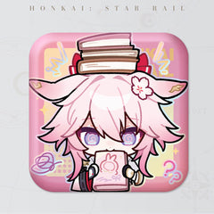 Honkai: Star Rail Square Cartoon Badges