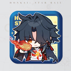 Honkai: Star Rail Square Cartoon Badges