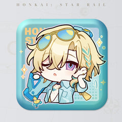 Honkai: Star Rail Square Cartoon Badges