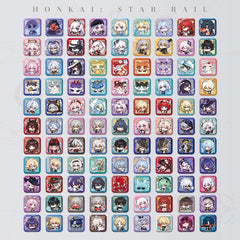 Honkai: Star Rail Square Cartoon Badges