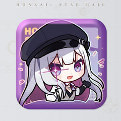 Honkai: Star Rail Square Cartoon Badges