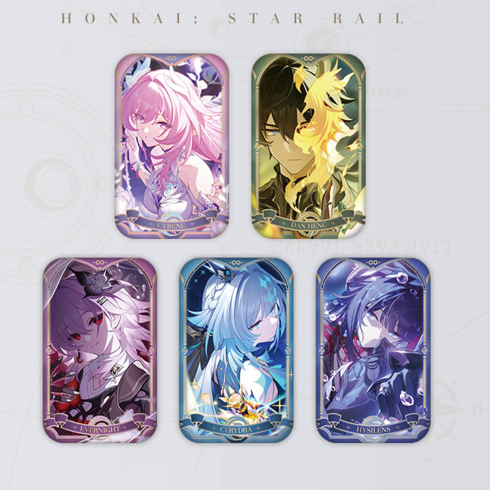 Honkai: Star Rail Amphoreus’ Saga of Heroes Series Tinplate Badges
