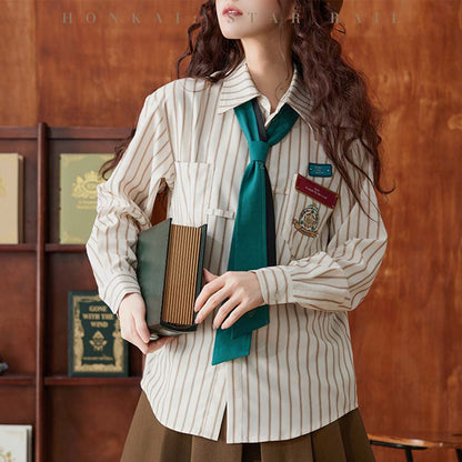【 Pre order 】Honkai: Star Rail Aventurine Impression Series Striped Shirt
