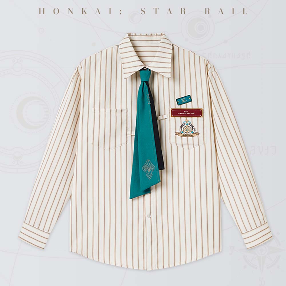 【 Pre order 】Honkai: Star Rail Aventurine Impression Series Striped Shirt