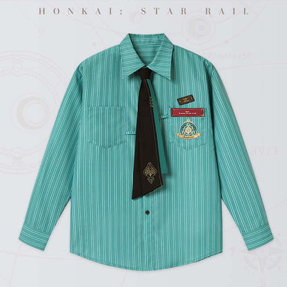 【 Pre order 】Honkai: Star Rail Aventurine Impression Series Striped Shirt
