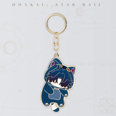 Honkai: Star Rail Boys Dormitory Series Q Version Metal Keychain