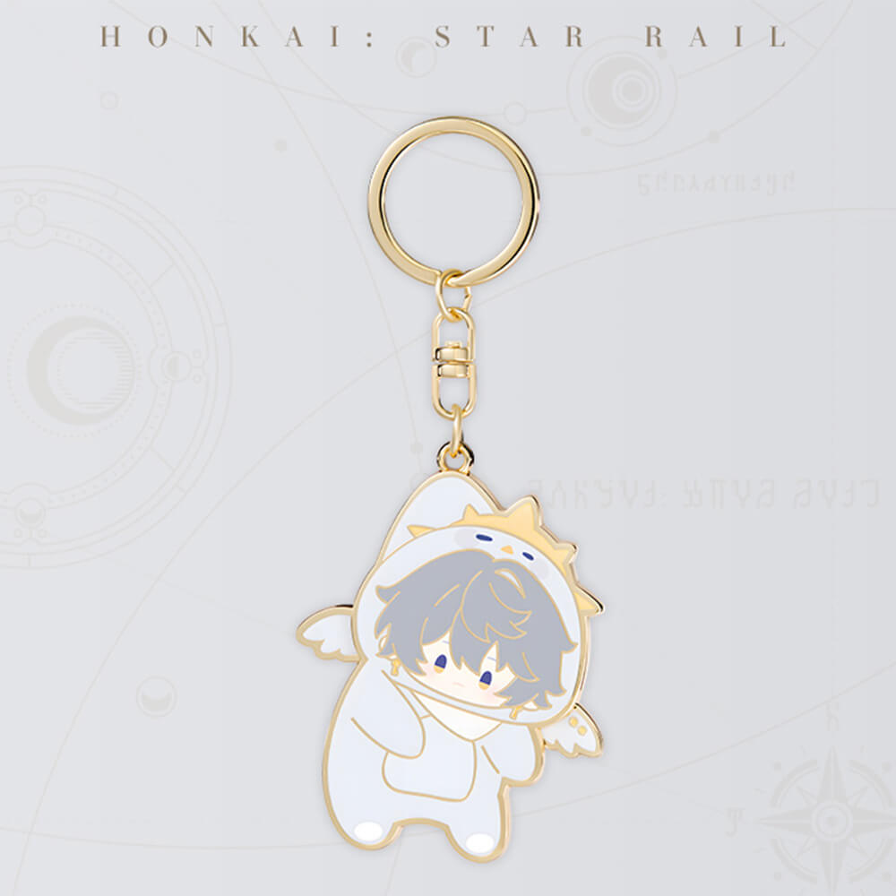 Honkai: Star Rail Boys Dormitory Series Q Version Metal Keychain