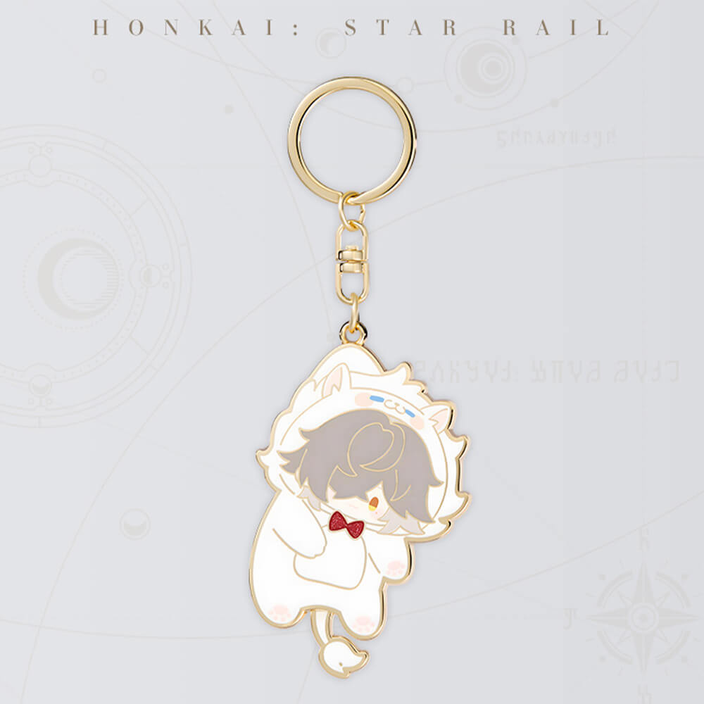 Honkai: Star Rail Boys Dormitory Series Q Version Metal Keychain