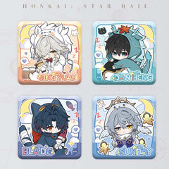 【 Pre order 】Honkai: Star Rail Boys Dormitory Series Q Version Square Badge