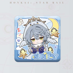【 Pre order 】Honkai: Star Rail Boys Dormitory Series Q Version Square Badge