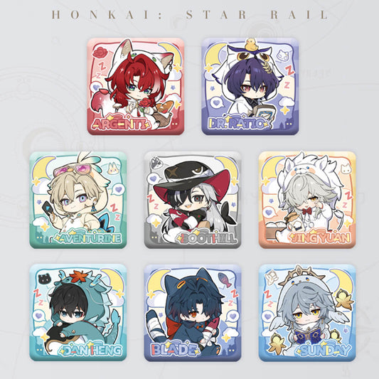 Honkai: Star Rail Boys Dormitory Series Q Version Square Badge