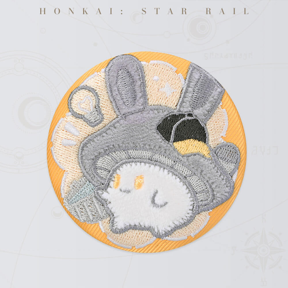 Honkai: Star Rail Bunny Mushroom and Mushroom Ghost Series Embroidery Badge