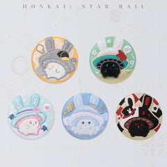 Honkai: Star Rail Bunny Mushroom and Mushroom Ghost Series Embroidery Badge