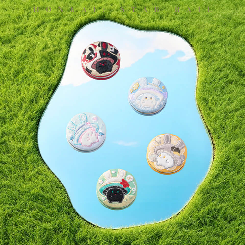 Honkai: Star Rail Bunny Mushroom and Mushroom Ghost Series Embroidery Badge