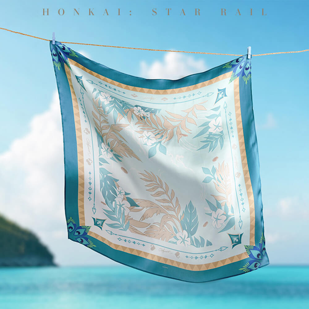 Honkai: Star Rail Character Impression Series Silk Scarf-Aventurine • Waveflair