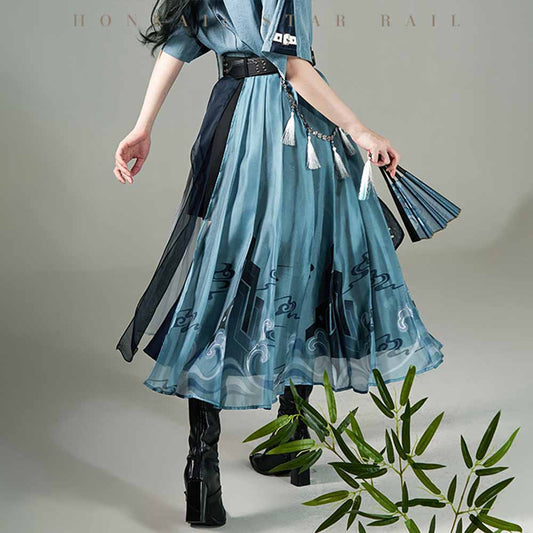 【 Pre order 】Honkai: Star Rail Feixiao Impression Series Maxi Skirt
