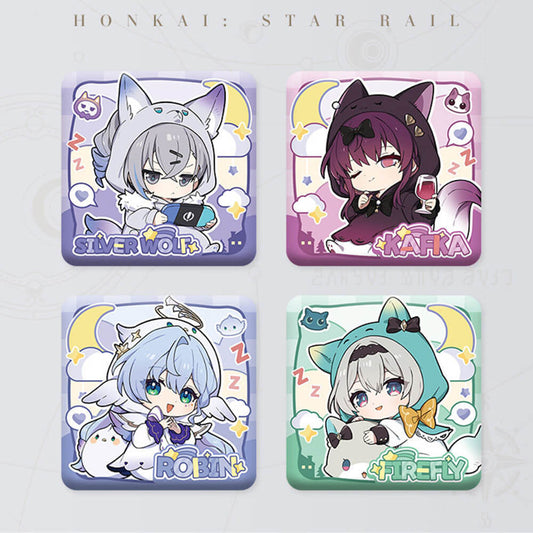 Honkai: Star Rail Girls Dormitory Series Q Version Square Badge