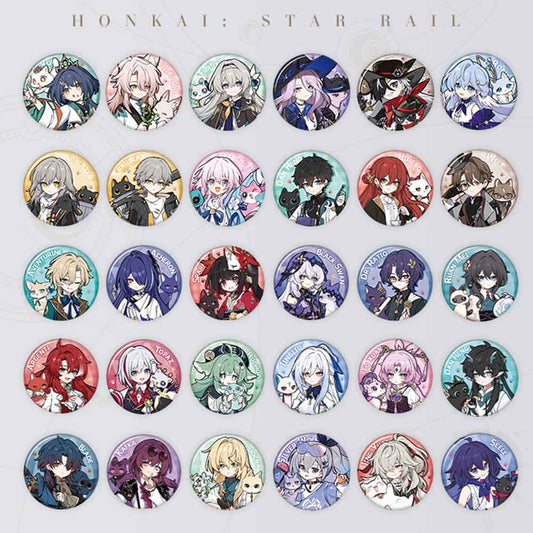 Honkai: Star Rail Little Cat Series Tinplate Badge