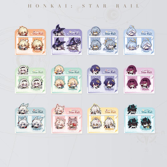 Honkai: Star Rail Pom-Pom Gallery Soft Magnetic Bookmark Set