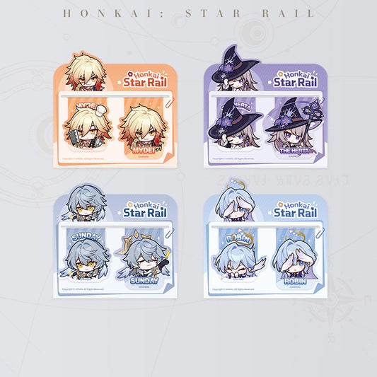 【Pre order】Honkai: Star Rail Pom-Pom Gallery Soft Magnetic Bookmark Set