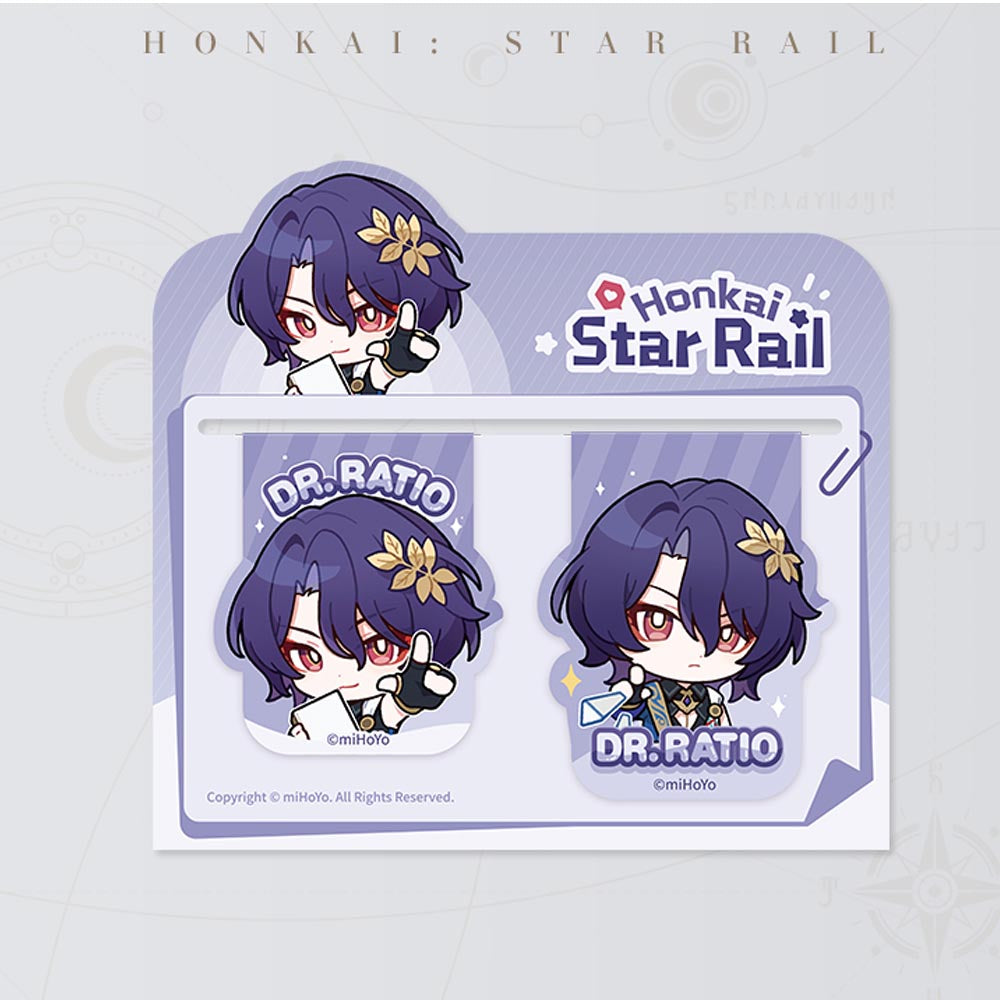 【Pre order】Honkai: Star Rail Pom-Pom Gallery Soft Magnetic Bookmark Set