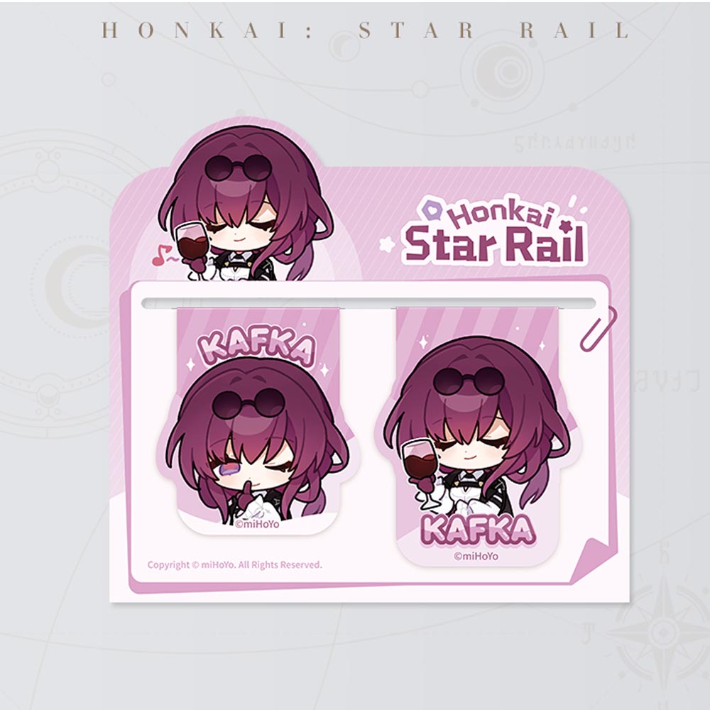 【Pre order】Honkai: Star Rail Pom-Pom Gallery Soft Magnetic Bookmark Set