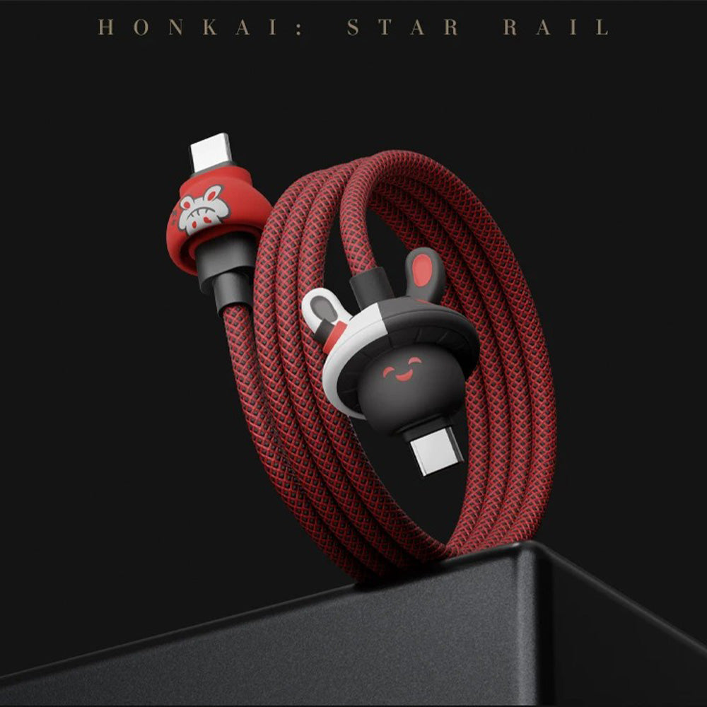 Honkai: Star Rail Straight Fire Unreal Banger Sparkle & Sparxie Series 100W Braided Charging Cable