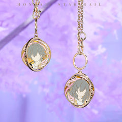 Honkai: Star Rail Trailblazer Writing Series Rotating Metal Keychain