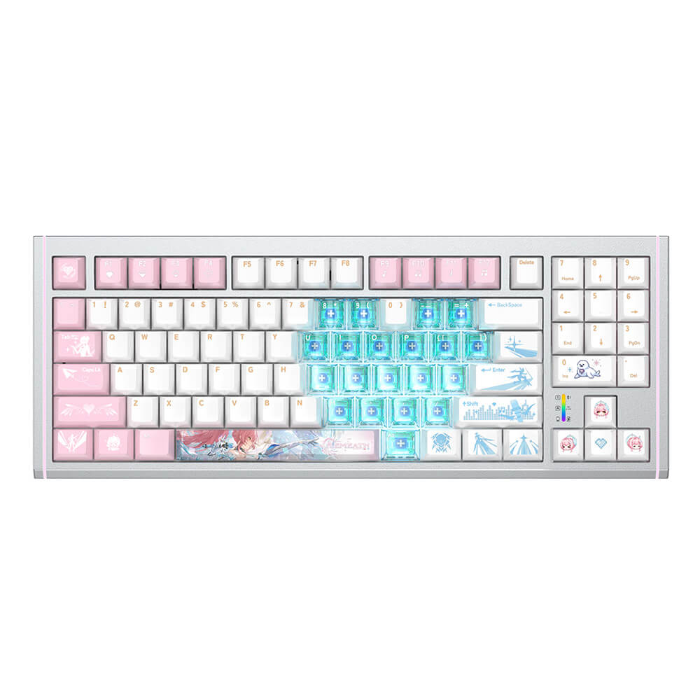 Wuthering Waves Aemeath Snowfluff Whispers Themed Keyboard