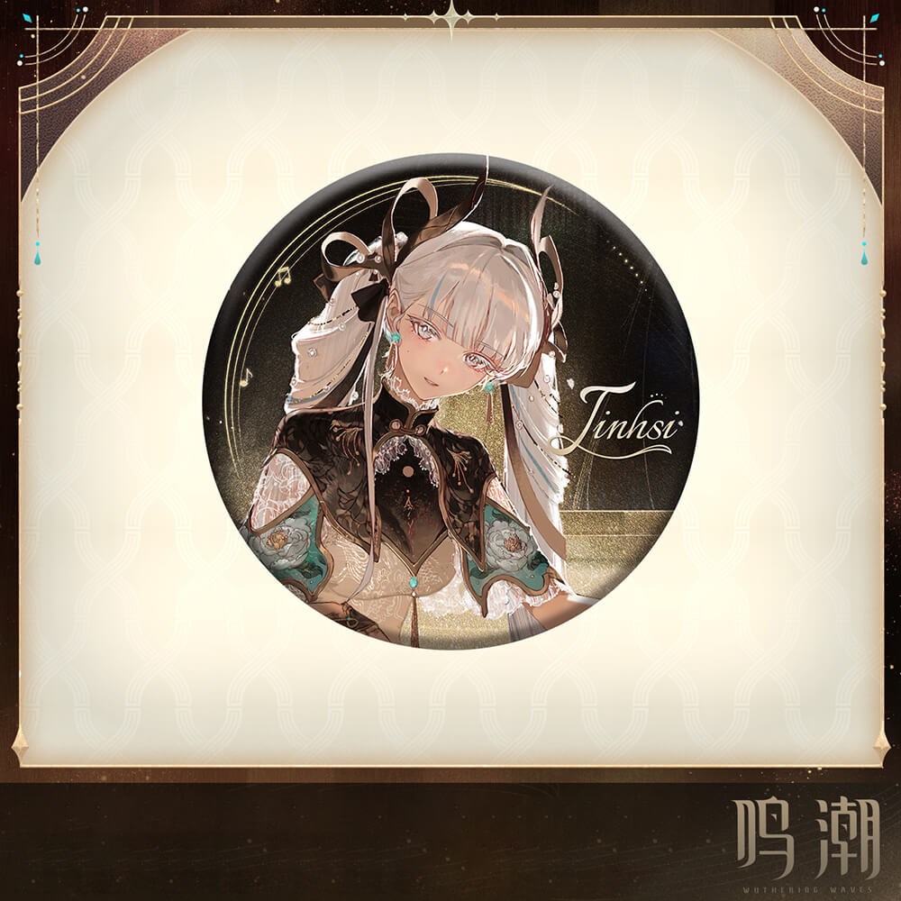 Wuthering Waves All That Resonates Themed Reflective Tin Badge