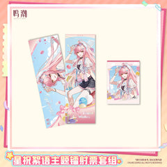 Wuthering Waves Pastel Wishes Themed Laser Ticket Set