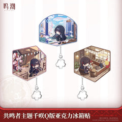 Wuthering Waves Resonator Themed Chibi Chisa Acrylic Fridge Magnet