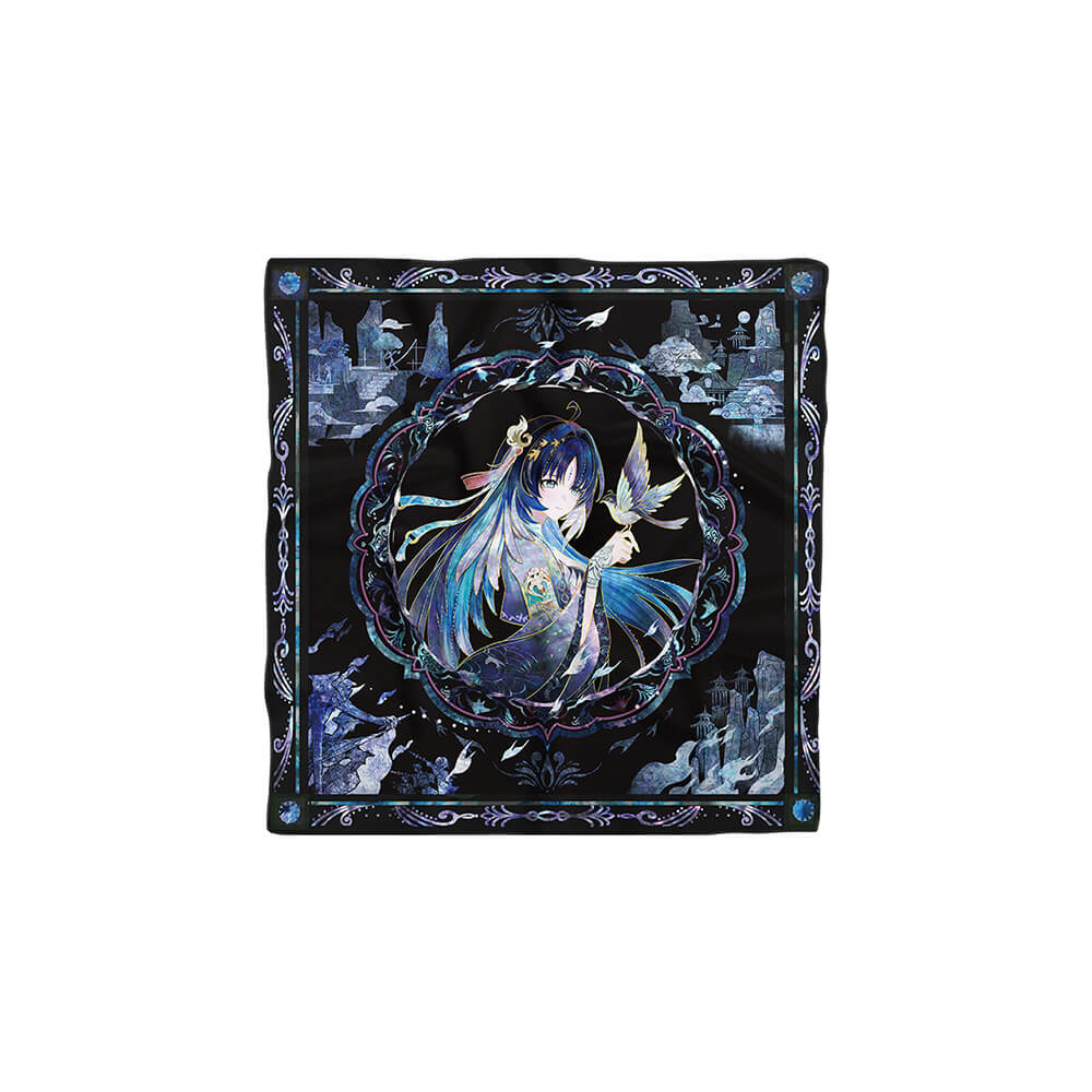Wuthering Waves Resonator Themed Reversible Square Silk Scarf