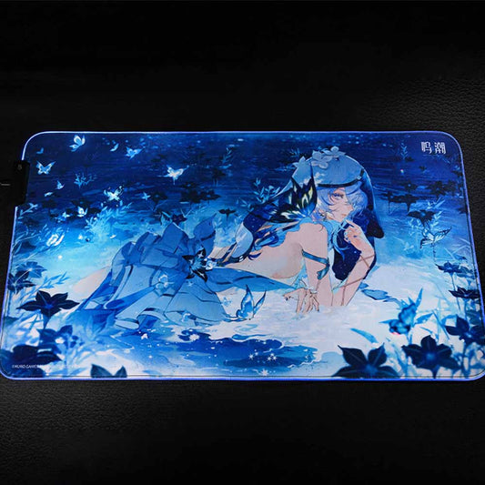 Wuthering Waves Resonator Themed The Shorekeeper RGB Glowing Mouse Pad