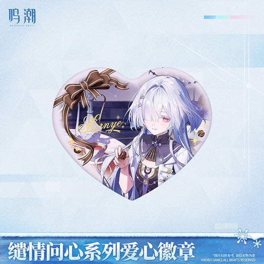 Wuthering Waves When Two Hearts Collide Heart-Shaped Badge