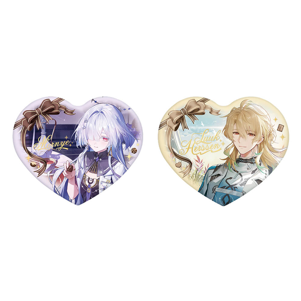 Wuthering Waves When Two Hearts Collide Heart-Shaped Badge