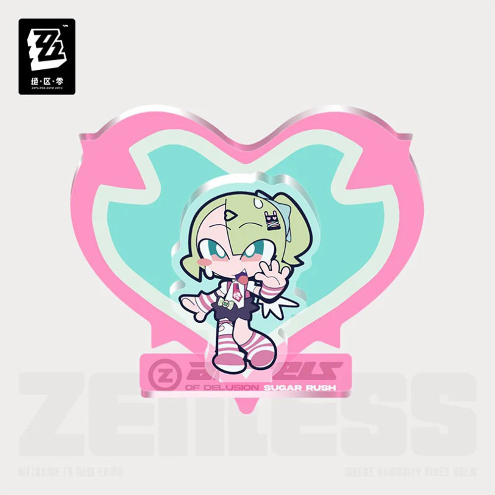 Zenless Zone Zero PINK Sugar Rush Series Angels of Delusion Chibi Acrylic Fridge Magnet