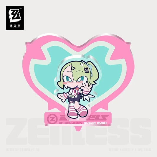 Zenless Zone Zero PINK Sugar Rush Series Angels of Delusion Chibi Acrylic Fridge Magnet