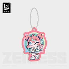 Zenless Zone Zero PINK Sugar Rush Series Angels of Delusion Chibi Acrylic Keychain