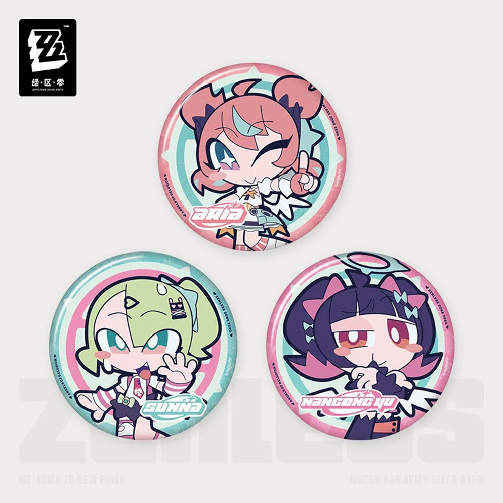 Zenless Zone Zero PINK Sugar Rush Series Angels of Delusion Chibi Badge
