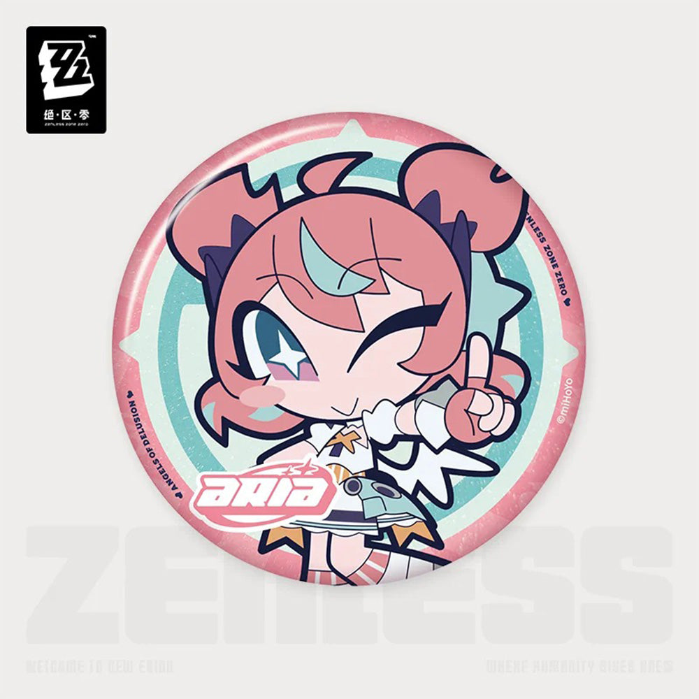 Zenless Zone Zero PINK Sugar Rush Series Angels of Delusion Chibi Badge