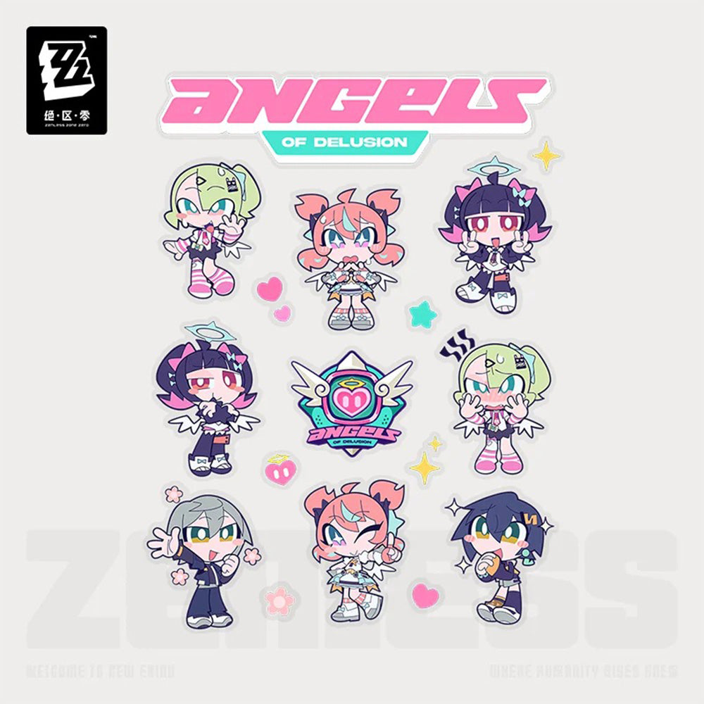 Zenless Zone Zero PINK Sugar Rush Series Angels of Delusion Chibi Sticker
